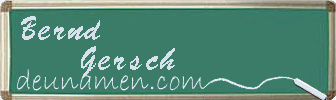 Bernd Gersch Visitenkarte